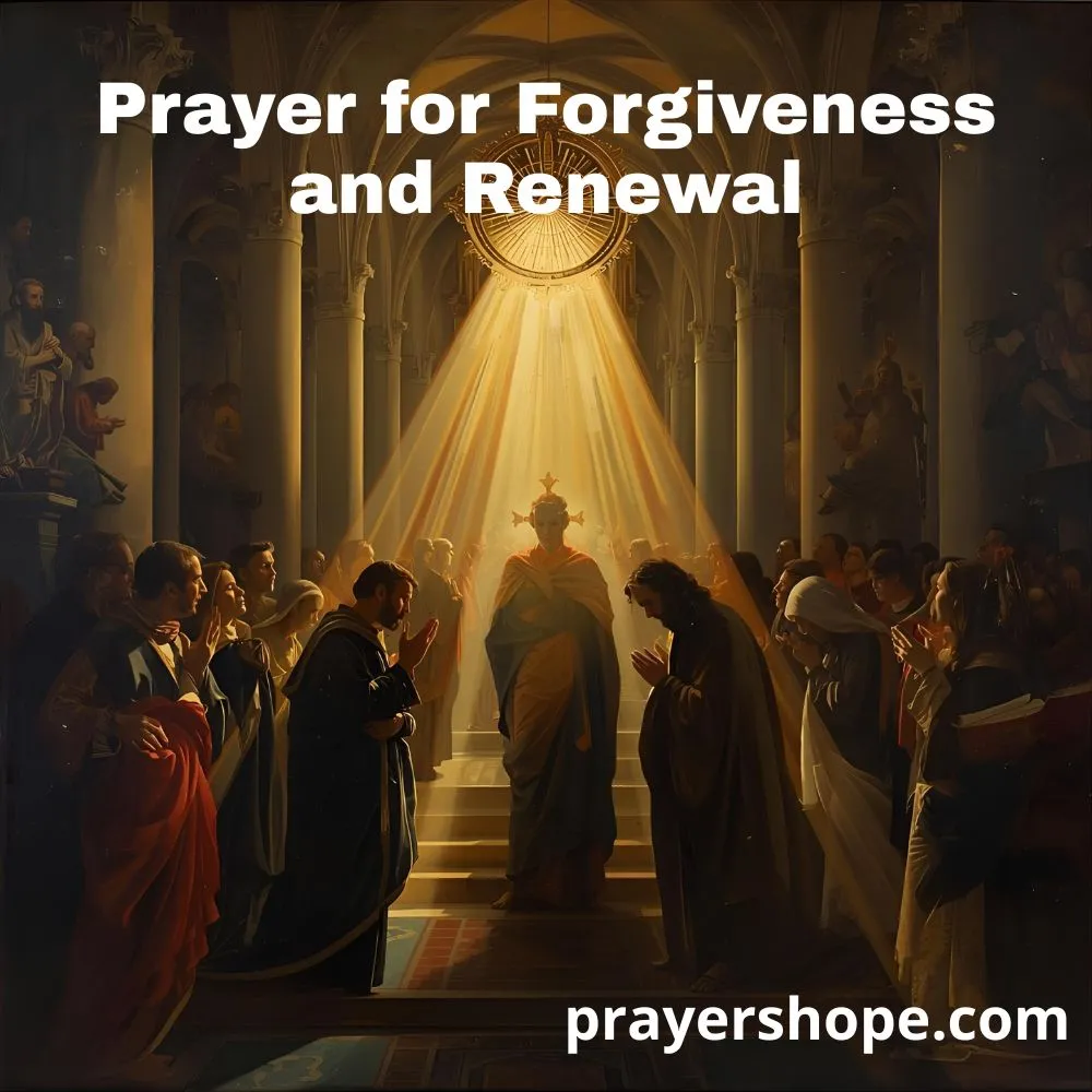 Prayer for Forgiveness and Renewal