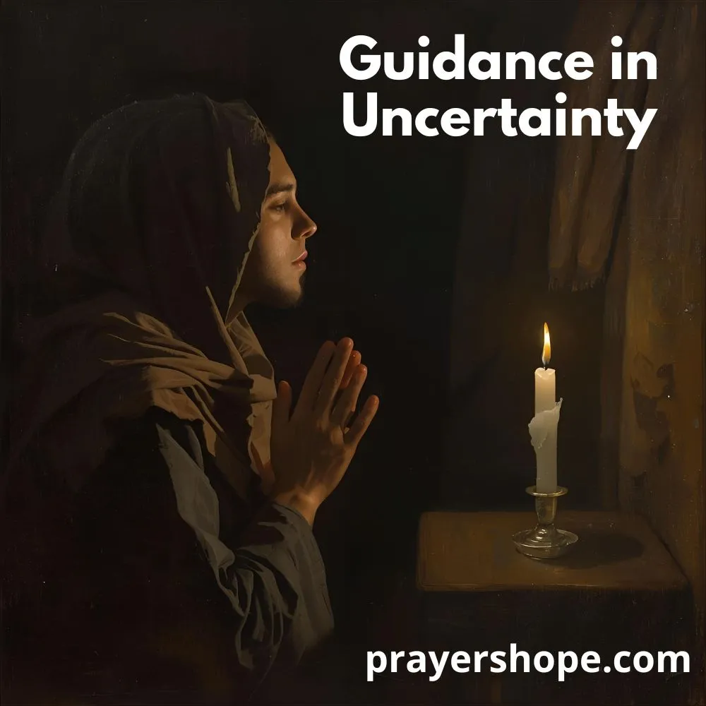 Prayer for Guidance in Uncertainty