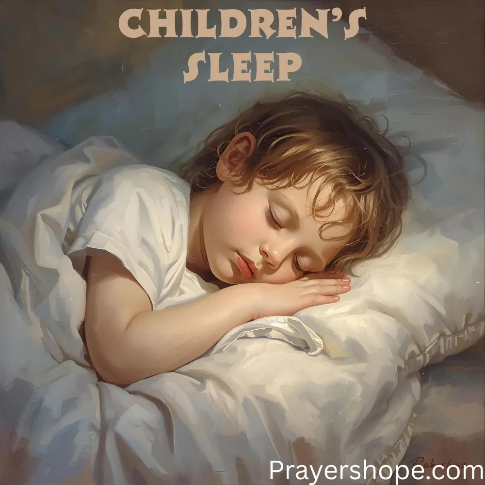 Prayer for Children’s Sleep