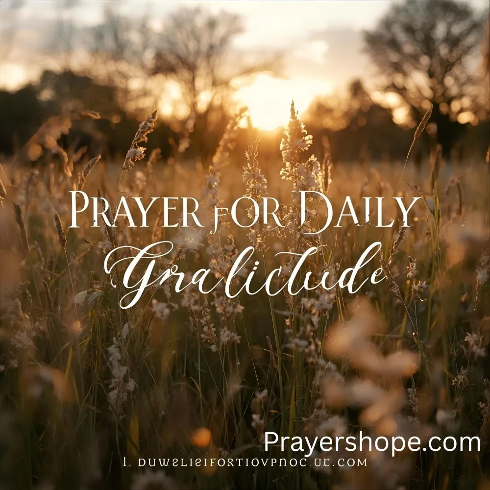 Prayer for Daily Gratitude