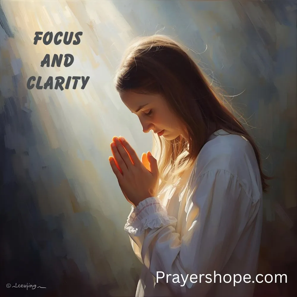 Prayer for Focus and Clarity