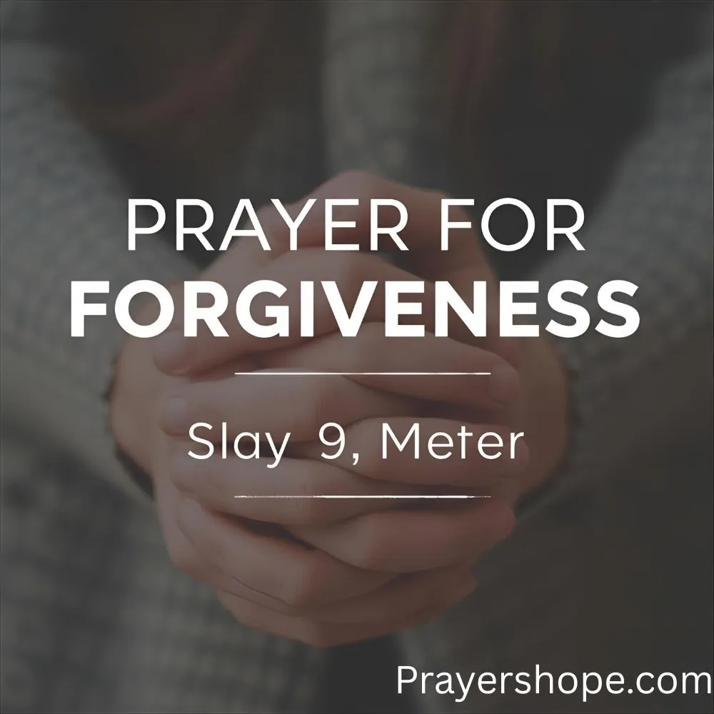 Prayer for Forgiveness