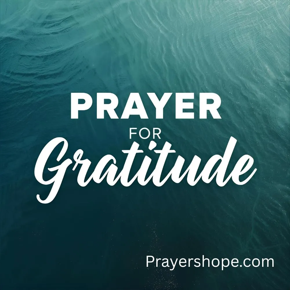 Prayer for Gratitude