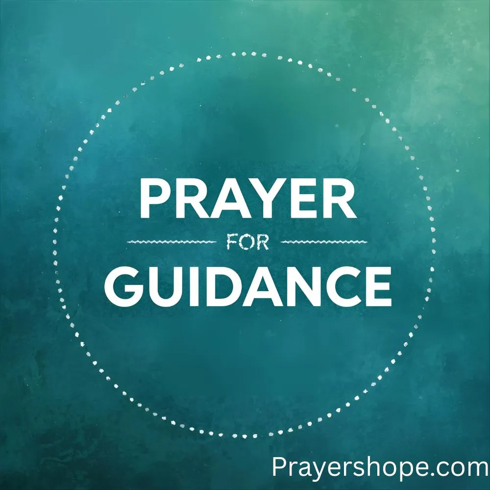 Prayer for Guidance