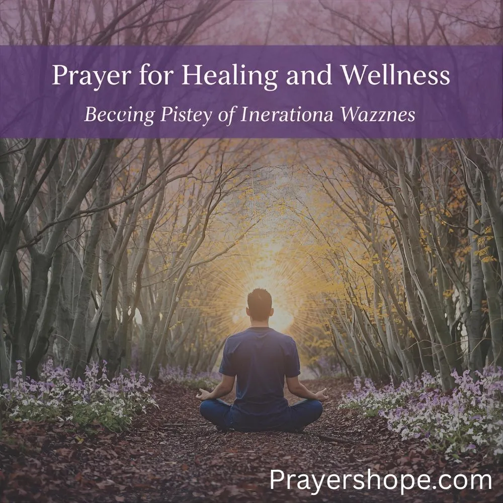 Prayer for Healing and Wellness