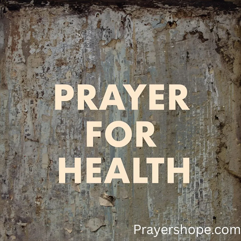 Prayer for Health