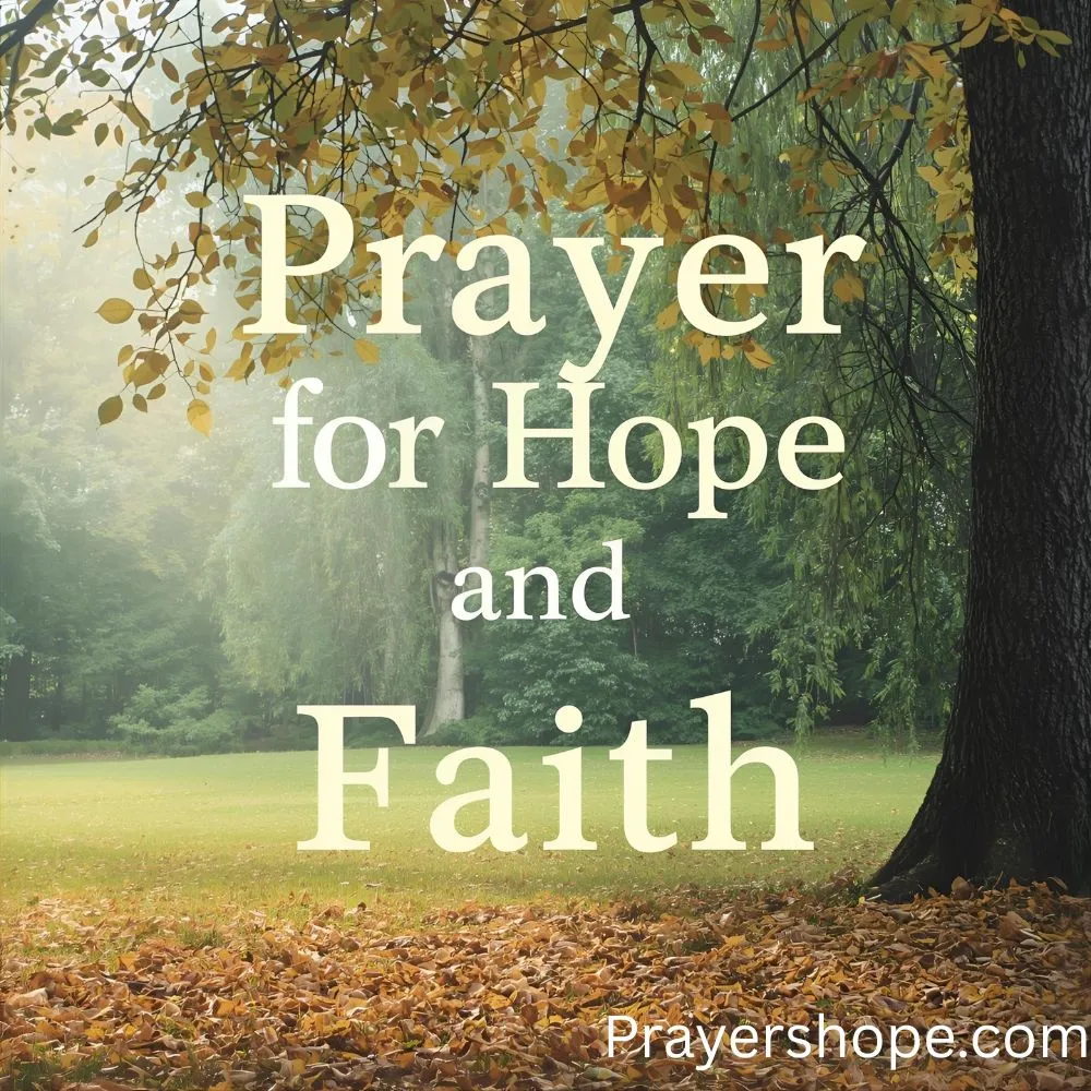 Prayer for Hope and Faith
