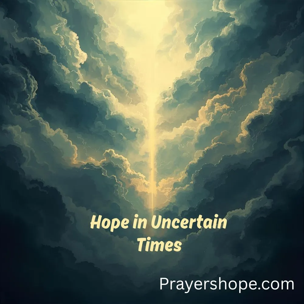Prayer for Hope in Uncertain Times