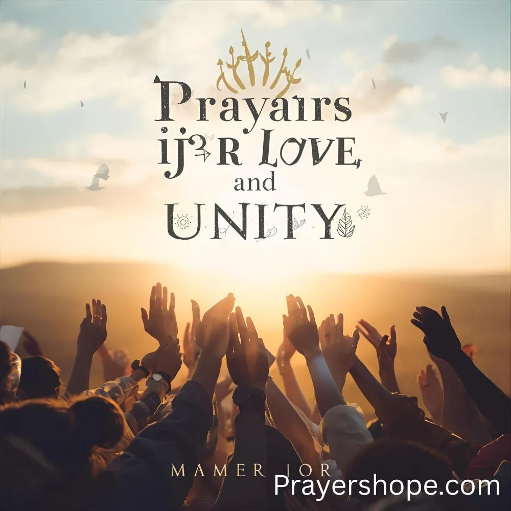 Prayer for Love and Unity