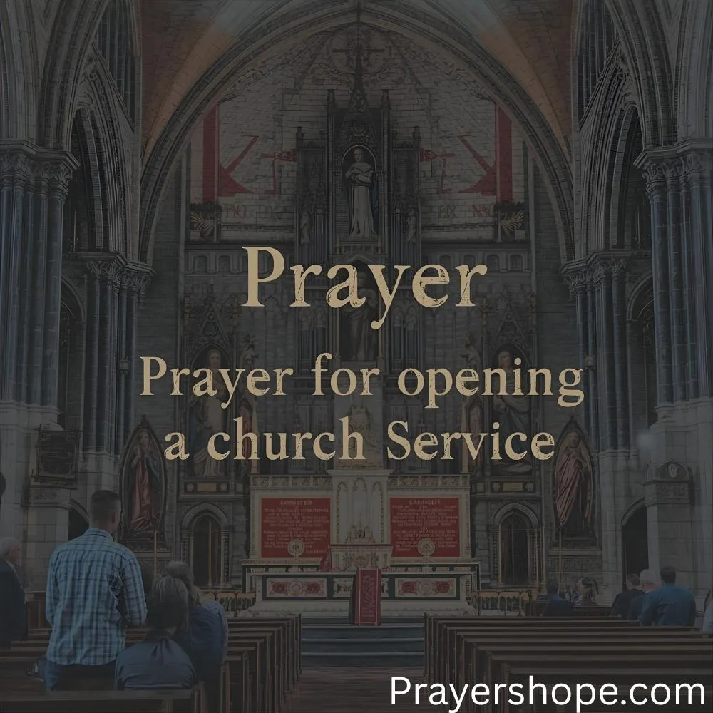 Prayer for Opening a Church Service