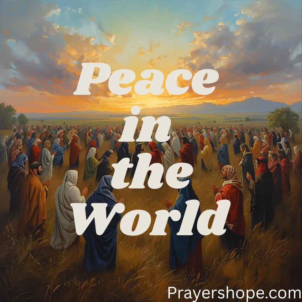 Prayer for Peace in the World