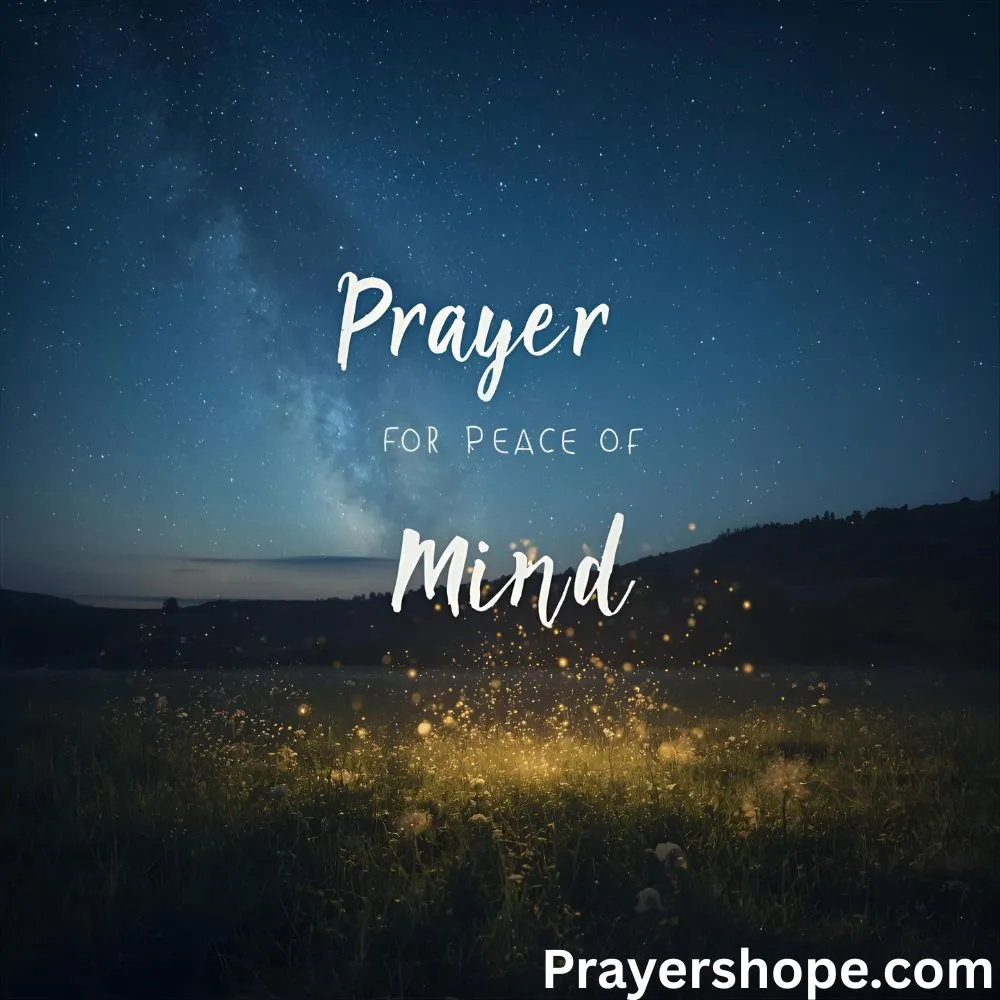 Prayer for Peace of Mind