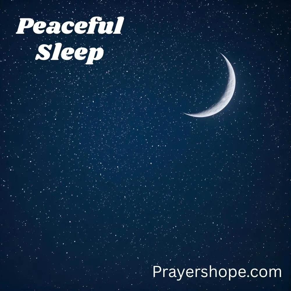 Prayer for Peaceful Sleep