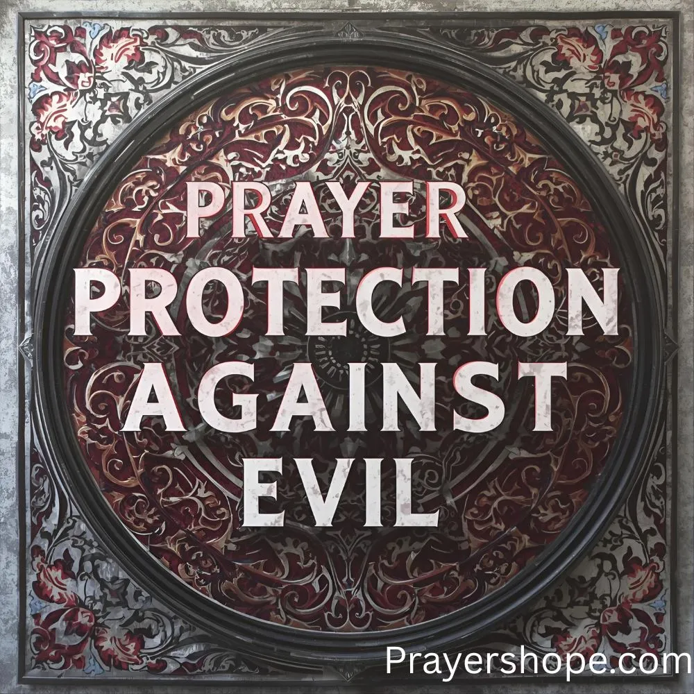 Prayer for Protection Against Evil