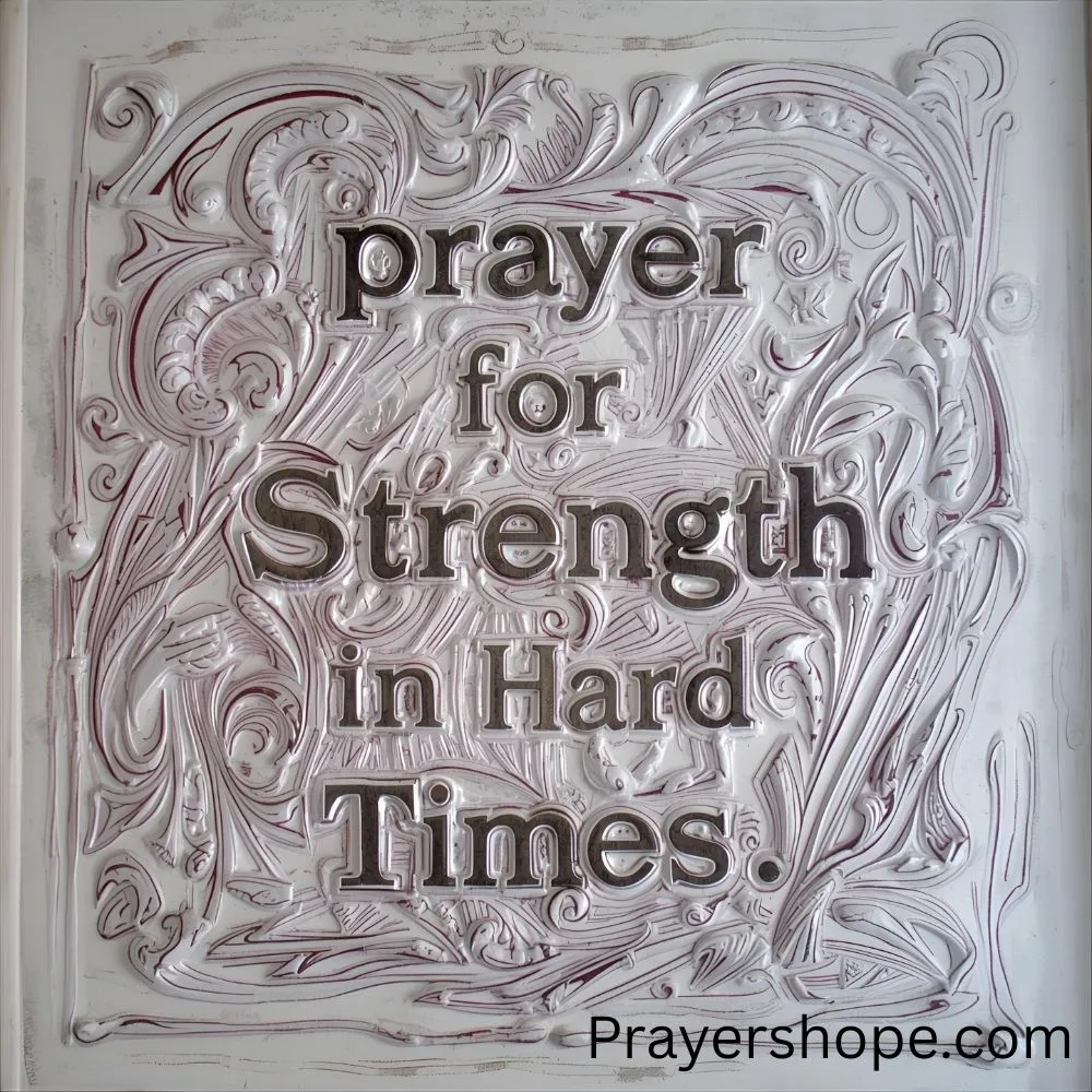  Prayer for Strength in Hard Times