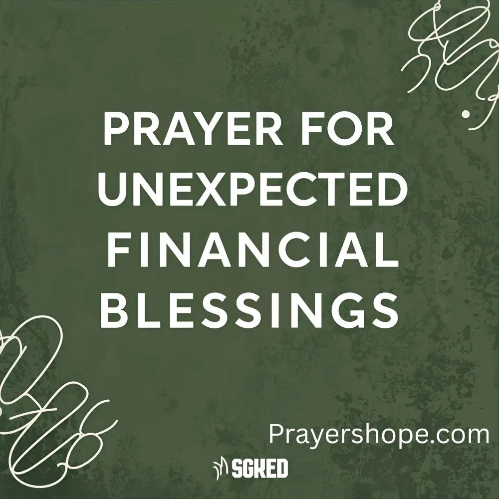 Prayer for Unexpected Financial Blessings