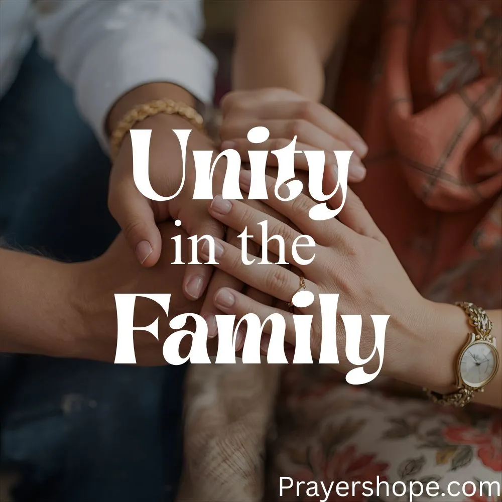 Prayer for Unity in the Family