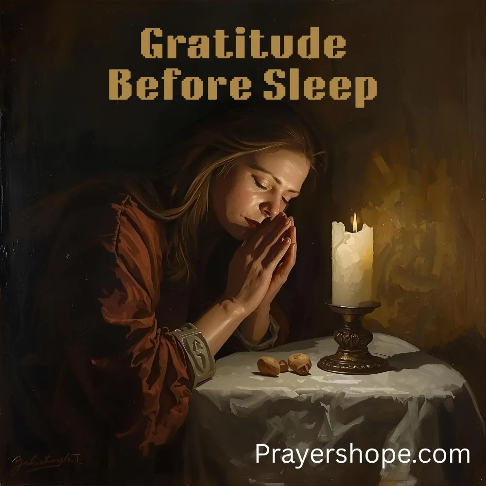 Prayer of Gratitude Before Sleep
