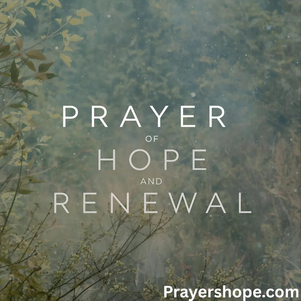 Prayer of Hope and Renewal