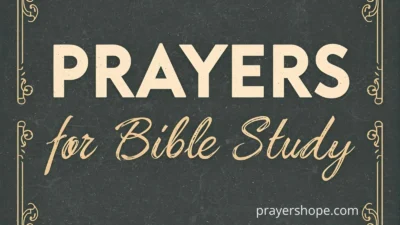 Prayers for Bible Study