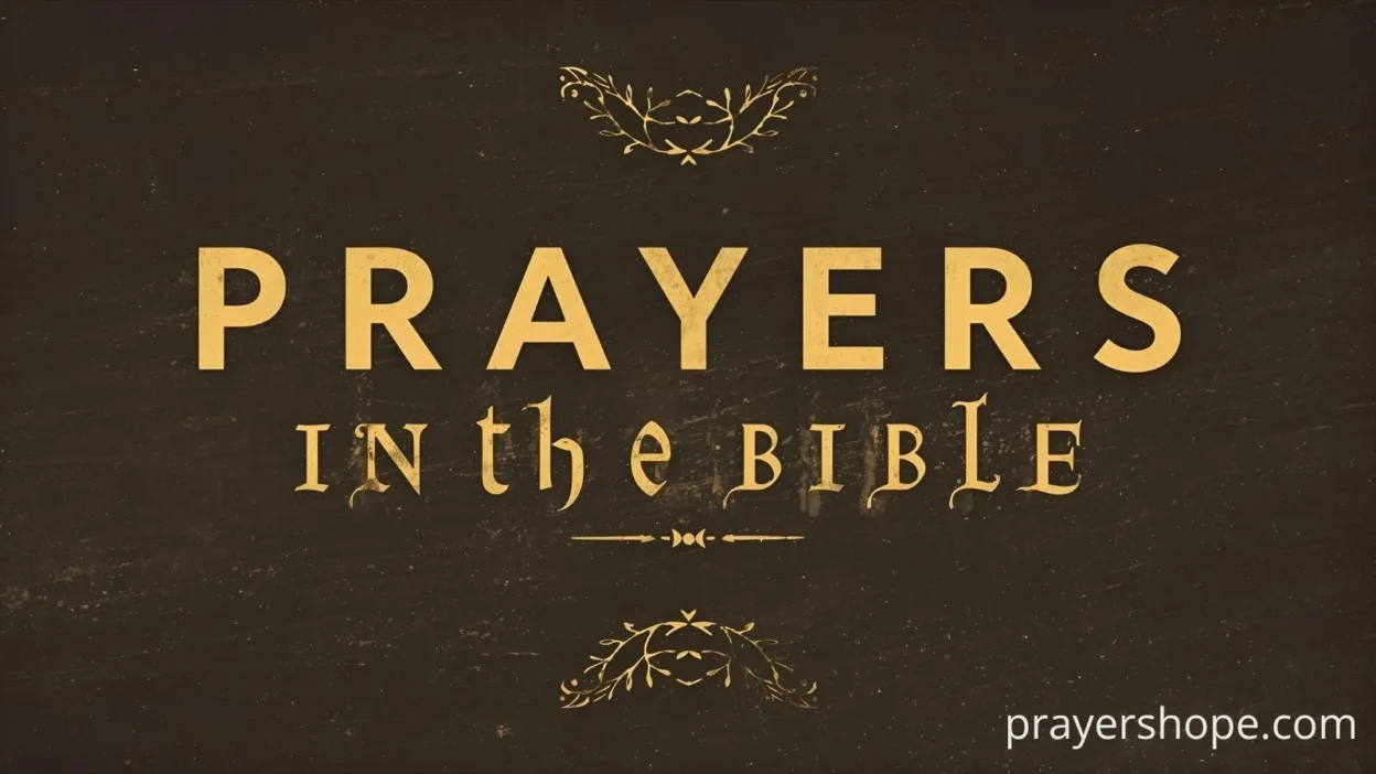 Prayers in the Bible