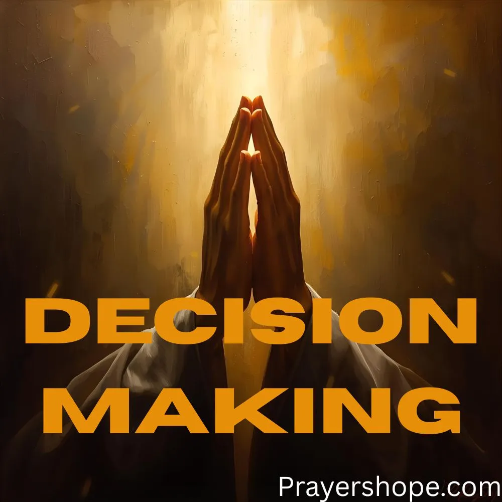 Short Prayer for Guidance in Decision-Making