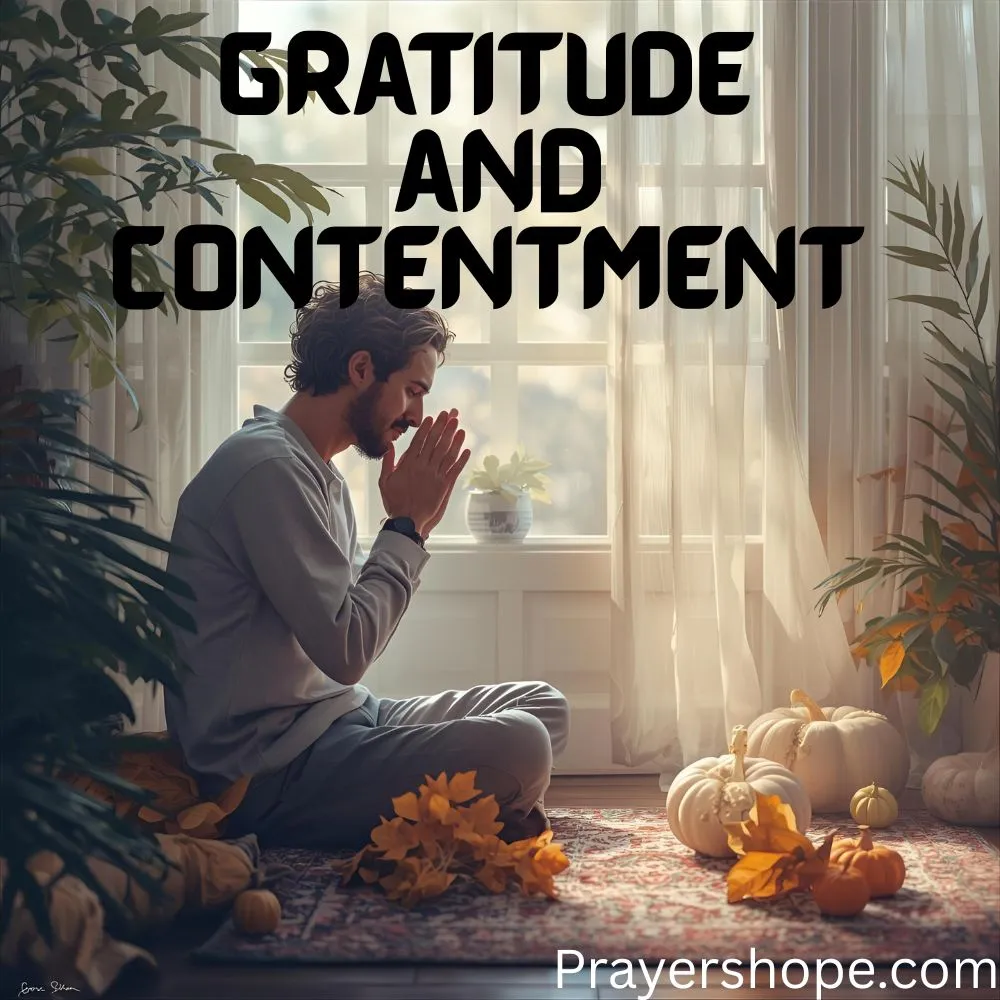 Thursday Prayer for Gratitude and Contentment
