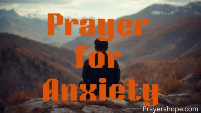Prayer for Anxiety