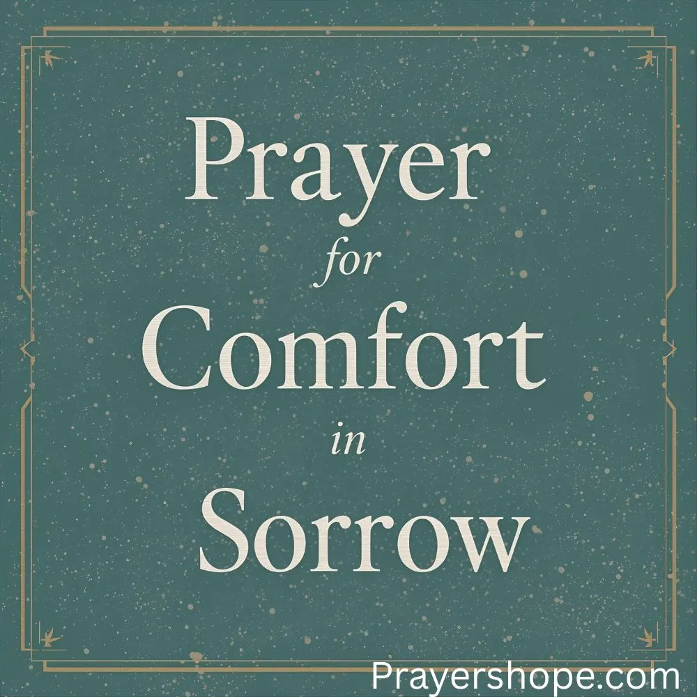 Prayer for Comfort in Sorrow