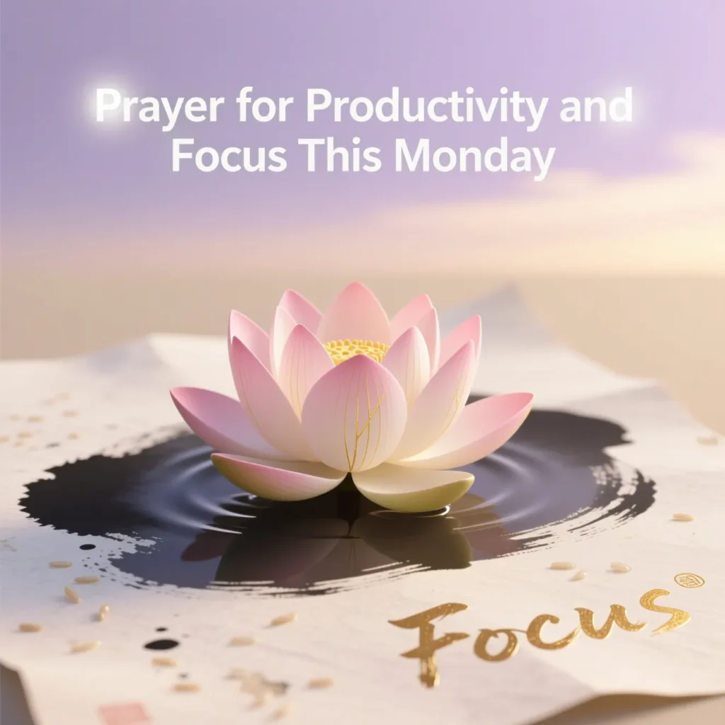Prayer for Productivity and Focus This Monday