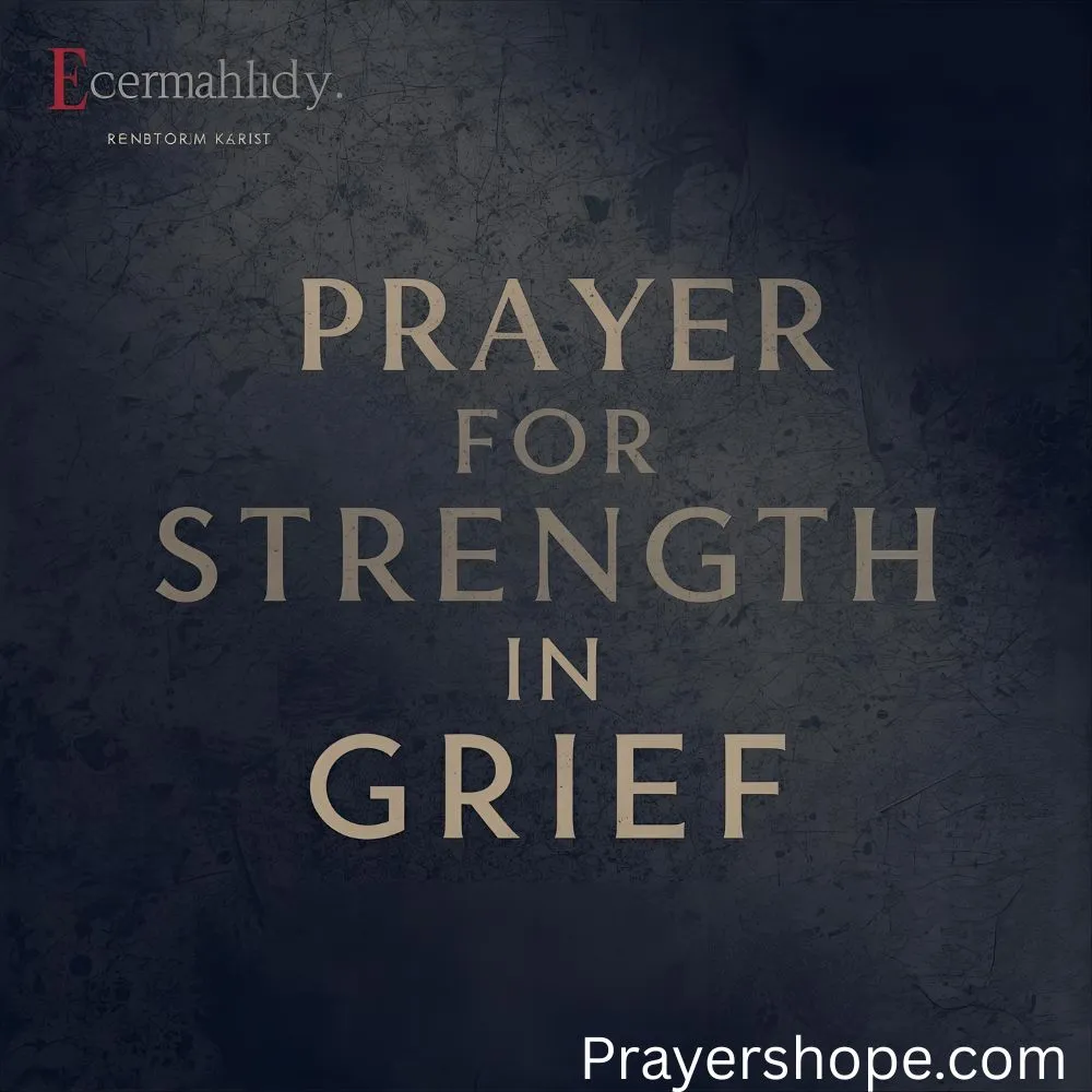 Prayer for Strength in Grief