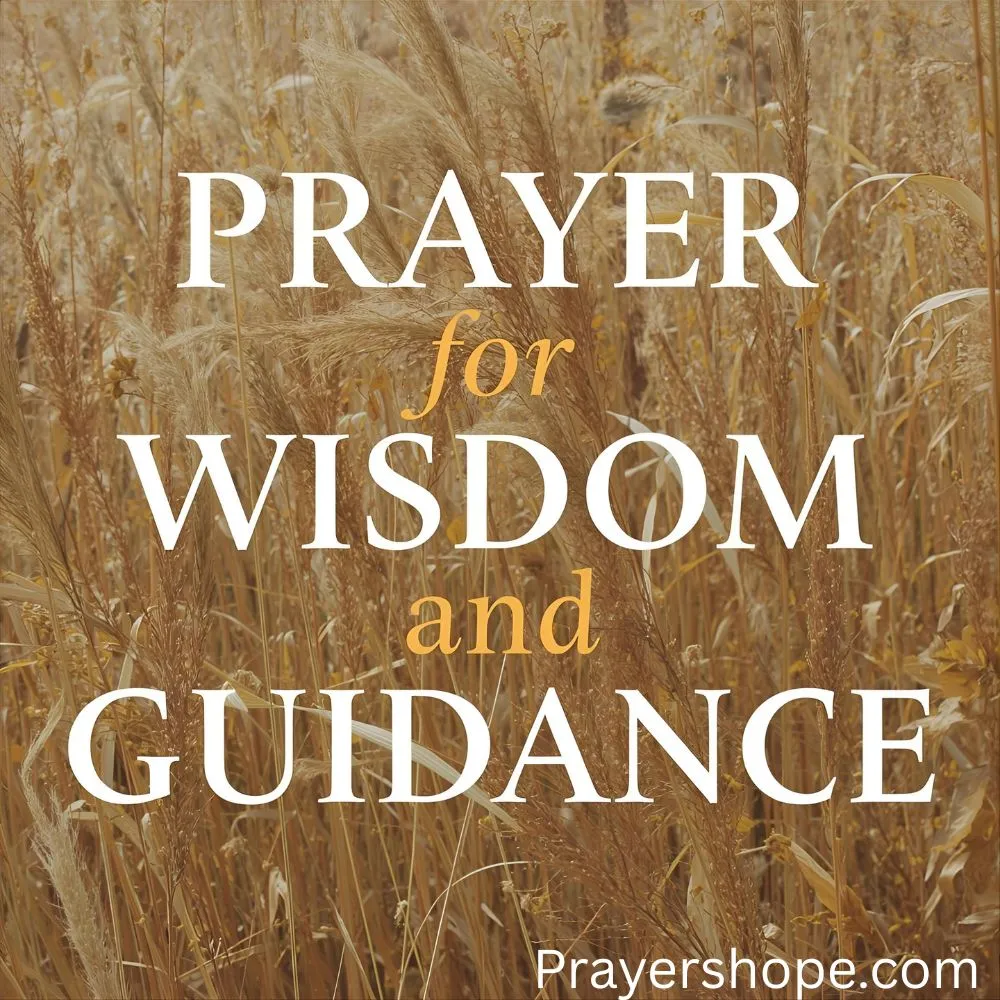 Prayer for Wisdom and Guidance
