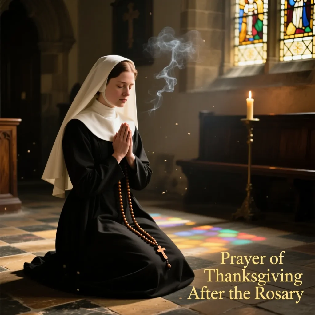 Prayer of Thanksgiving After the Rosary