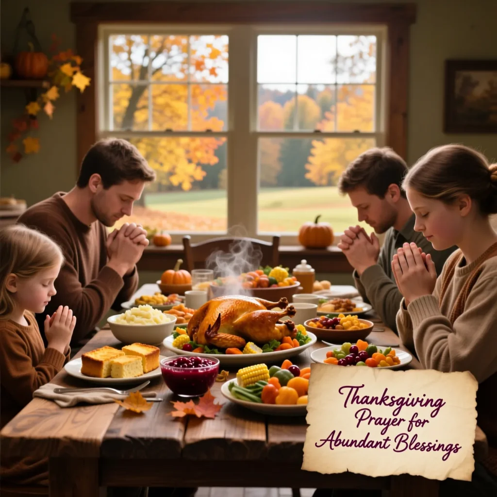 Thanksgiving Prayer for Abundant Blessings