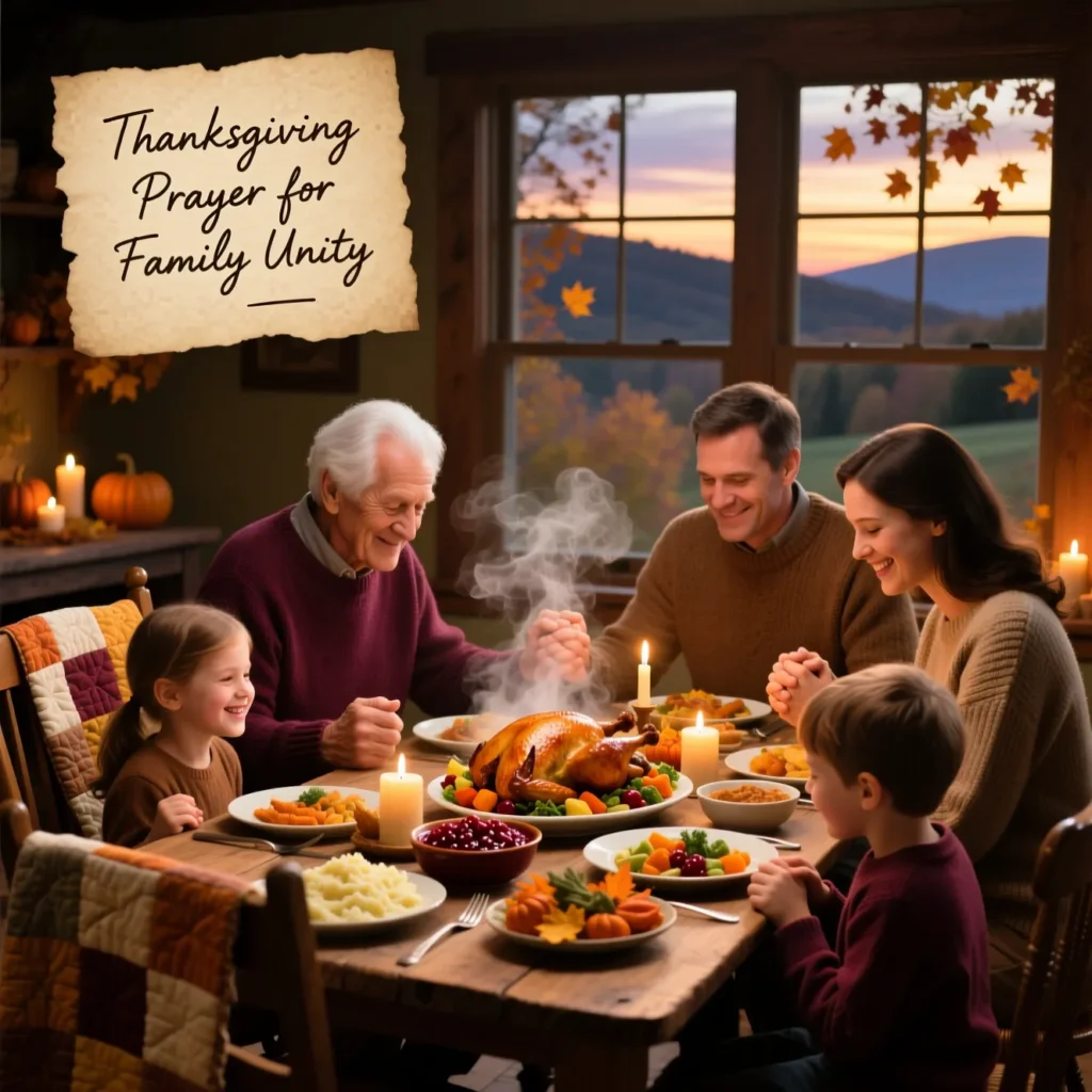 Thanksgiving Prayer for Family Unity